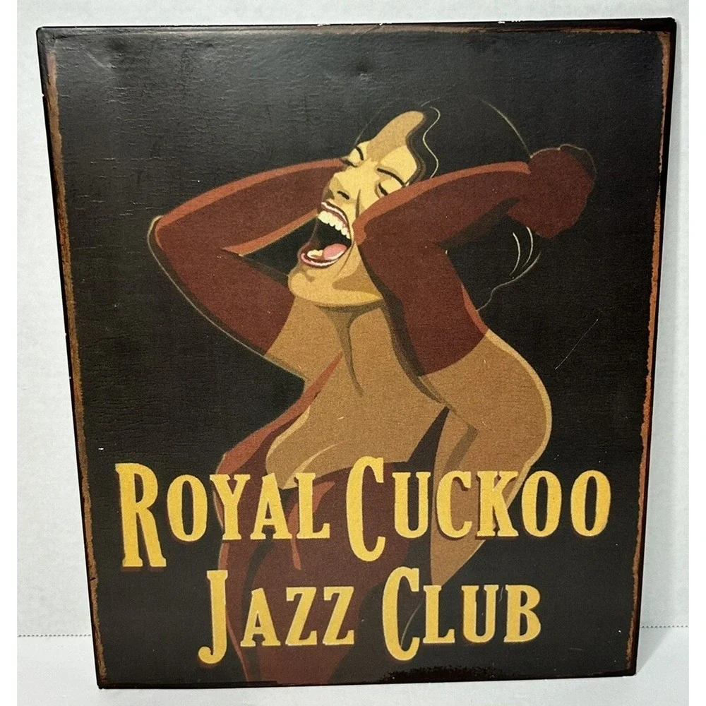 Royal‎ Cuckoo Jazz Club Retro Vintage Re-pop Sign Man Cave Garage Pub Decor